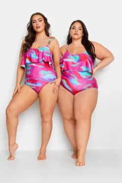 YOURS Curve Pink Swirl Print Frill Chain Tummy Control Swimsuit 9 YOURS Curve Pink Swirl Print Frill Chain Tummy Control Swimsuit -Outlet Stylo Wise Store 2a71e8aa c80b 43 150310 E scaled