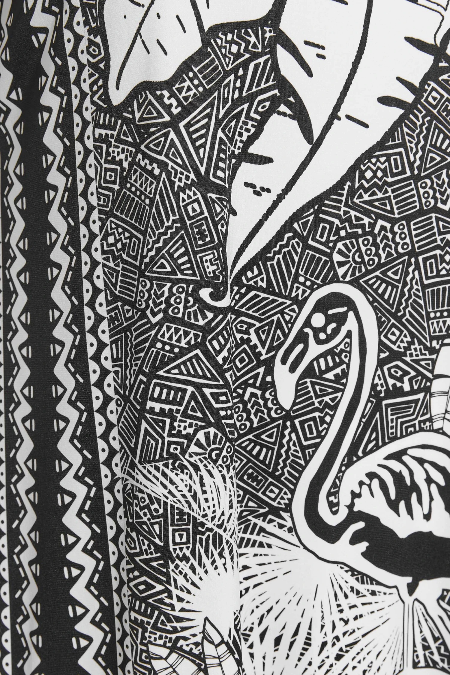 YOURS Curve Black Aztec Border Print Dress 3 YOURS Curve Black Aztec Border Print Dress - Image 3