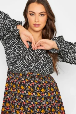 LIMITED COLLECTION Curve Black Dalmatian Floral Print Blouse 8 LIMITED COLLECTION Curve Black Dalmatian Floral Print Blouse -Outlet Stylo Wise Store 2f2d214f 9db9 49 214915 D scaled