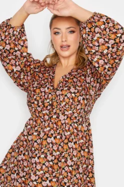 LIMITED COLLECTION Curve Orange & Pink Floral Print Blouse 9 LIMITED COLLECTION Curve Orange & Pink Floral Print Blouse -Outlet Stylo Wise Store 2fc0a560 7017 48 215104 E scaled