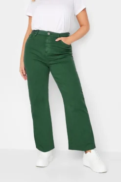 YOURS Curve Green Stretch Wide Leg Jeans -Outlet Stylo Wise Store 3008a0b2 d3f1 4a 143024 A scaled
