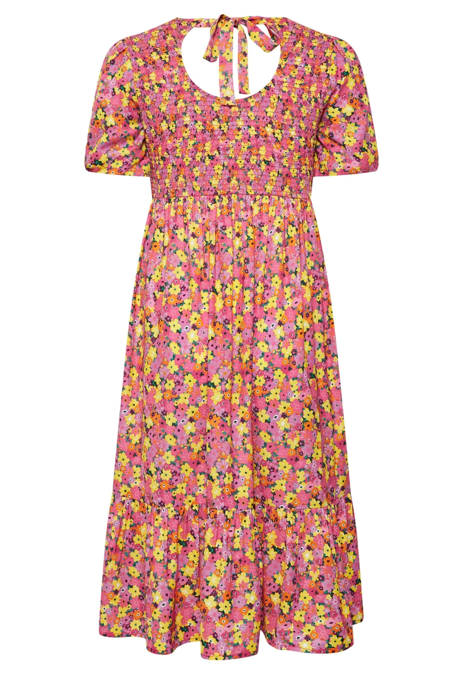 LIMITED COLLECTION Curve Pink Ditsy Print Midaxi Dress 6 LIMITED COLLECTION Curve Pink Ditsy Print Midaxi Dress - Image 6