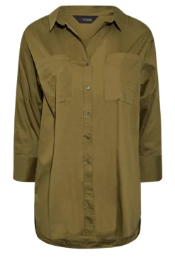LIMITED COLLECTION Curve Khaki Green Oversized Boyfriend Shirt 10 LIMITED COLLECTION Curve Khaki Green Oversized Boyfriend Shirt -Outlet Stylo Wise Store 31ff243b 61db 44 215058 X scaled