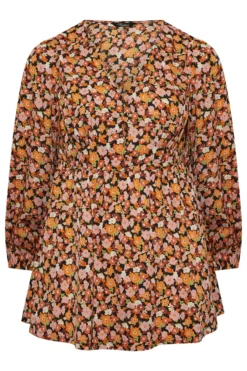LIMITED COLLECTION Curve Orange & Pink Floral Print Blouse 11 LIMITED COLLECTION Curve Orange & Pink Floral Print Blouse -Outlet Stylo Wise Store 333ee6e6 ee8f 44 215104 X scaled