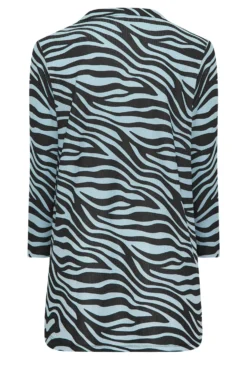 YOURS Curve Blue & Black Zebra Print Shirt 11 YOURS Curve Blue & Black Zebra Print Shirt -Outlet Stylo Wise Store 33f1a7c4 a85e 49 301922 Y scaled