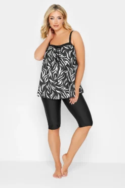 YOURS Black Long Swim Shorts