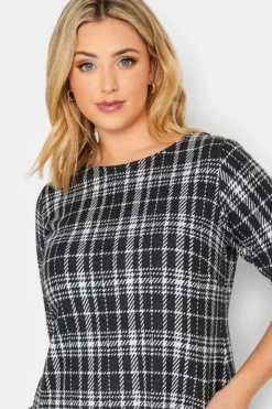 YOURS Curve Black Check Soft Touch Tunic Dress 8 YOURS Curve Black Check Soft Touch Tunic Dress -Outlet Stylo Wise Store 34cf9e2a ba14 4d 301506 D scaled