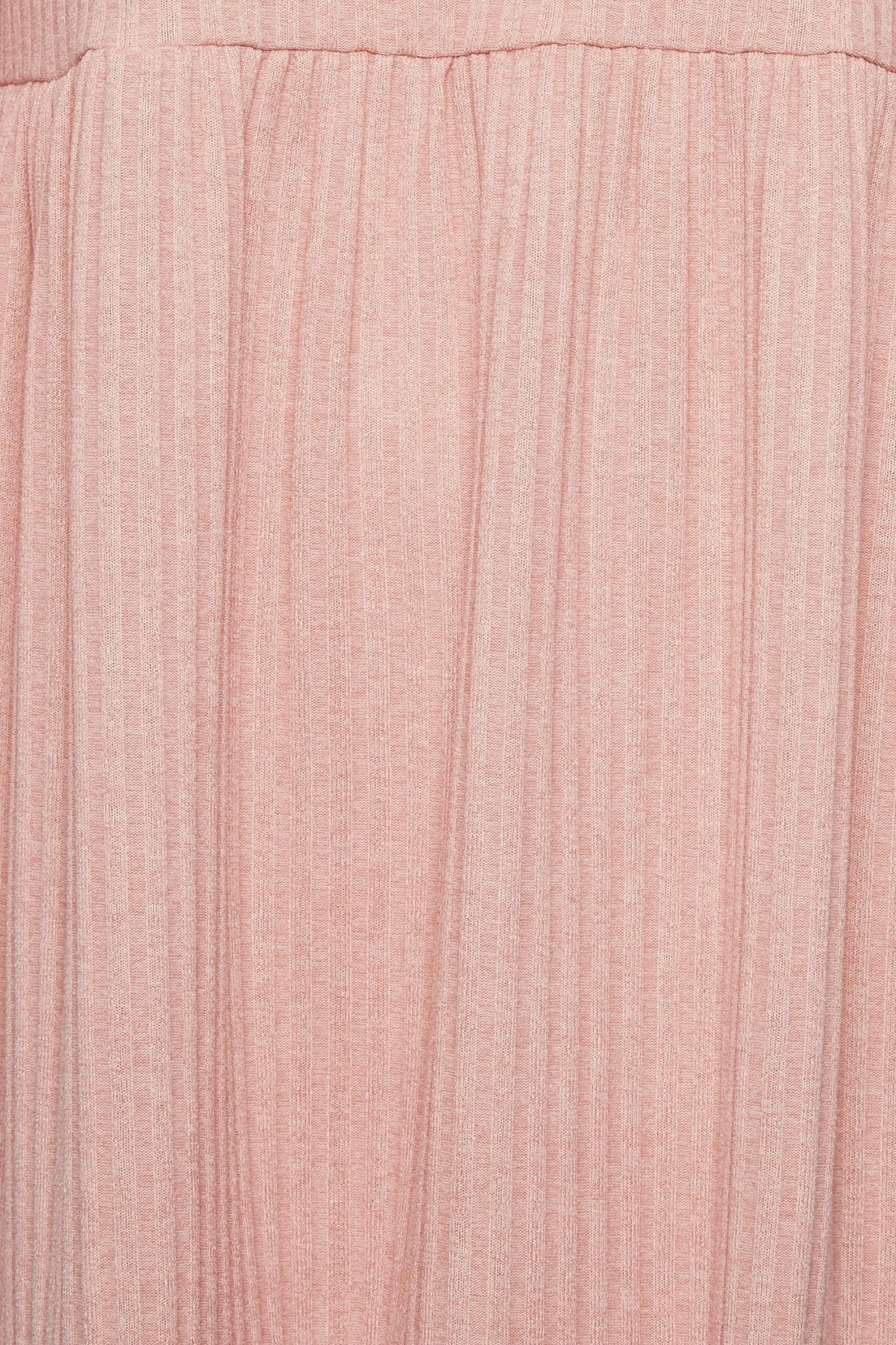 YOURS Curve Pink Ribbed Tiered Midi Dress 4 YOURS Curve Pink Ribbed Tiered Midi Dress - Image 4