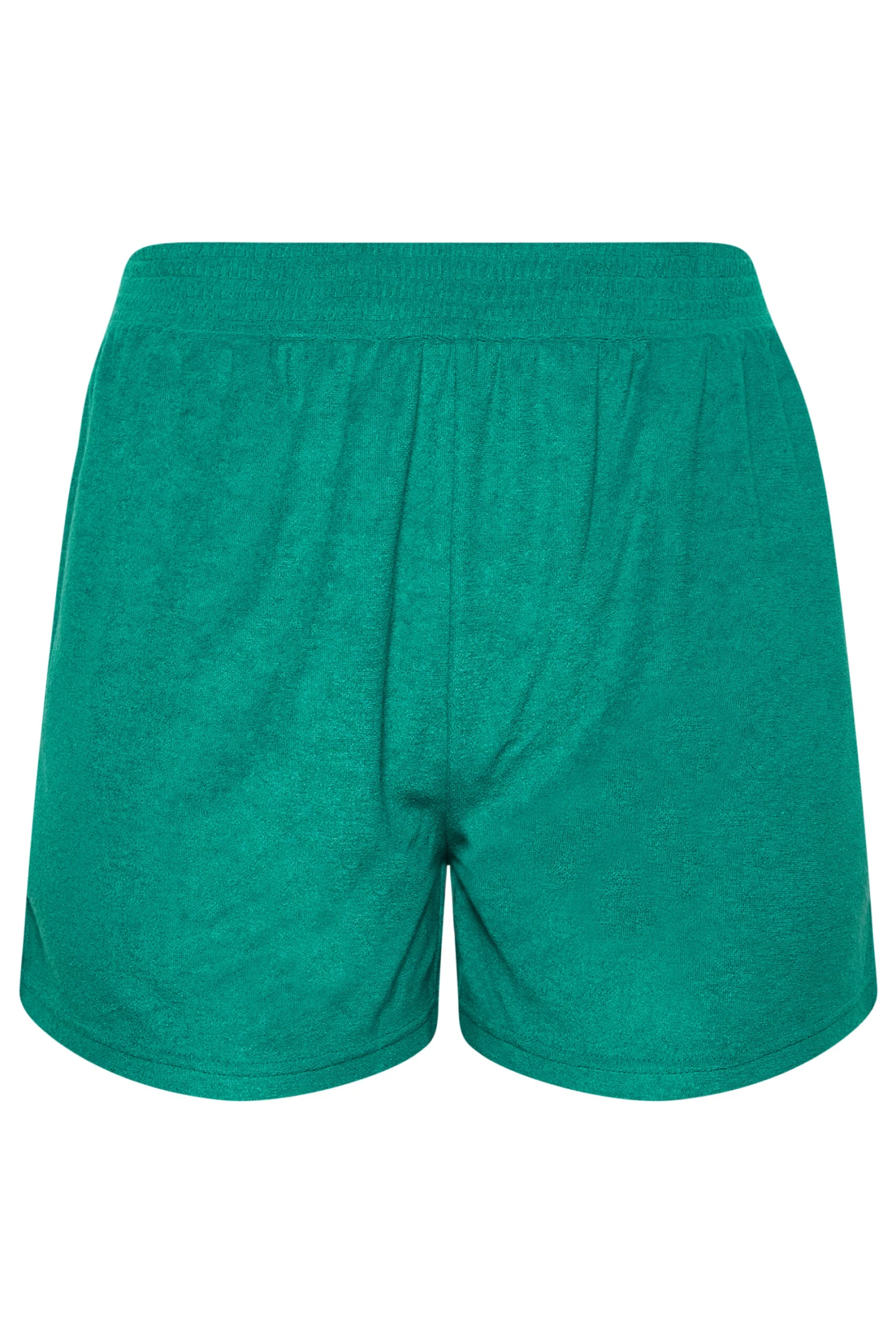 YOURS Curve Turquoise Green Towelling Beach Shorts 4 YOURS Curve Turquoise Green Towelling Beach Shorts - Image 4