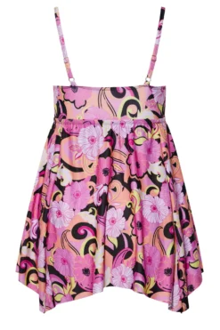 YOURS Curve Pink Retro Floral Print Hanky Hem Tummy Control Swim Dress 11 YOURS Curve Pink Retro Floral Print Hanky Hem Tummy Control Swim Dress -Outlet Stylo Wise Store 36b6ef9d 576e 44 150258 Y scaled