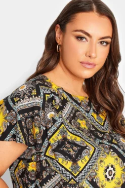 YOURS Curve Black Paisley Print Frill Blouse 8 YOURS Curve Black Paisley Print Frill Blouse -Outlet Stylo Wise Store 373dafee 91b8 4c 174271 D scaled
