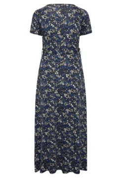 YOURS Curve Navy Blue Ditsy Print Wrap Front Tie Maxi Dress 11 YOURS Curve Navy Blue Ditsy Print Wrap Front Tie Maxi Dress -Outlet Stylo Wise Store 384ed637 99b6 43 301783 Y scaled