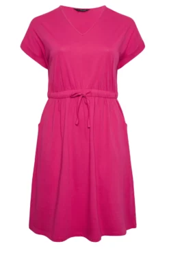 YOURS Curve Pink Tie Waist Mini Dress -Outlet Stylo Wise Store 39c6679c 0d6c 4b 137304 X scaled