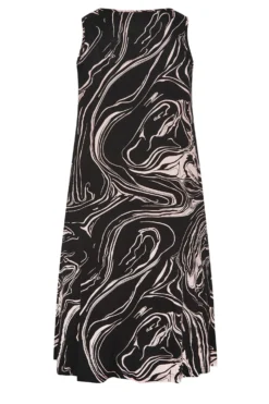 YOURS Curve Black Marble Print Sleeveless Drape Pocket Midi Dress -Outlet Stylo Wise Store 3ad7a67c 1cfe 4d 137535 Y scaled