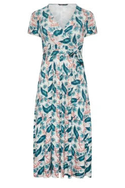 YOURS Curve Blue Leaf Print Maxi Wrap Dress 10 YOURS Curve Blue Leaf Print Maxi Wrap Dress -Outlet Stylo Wise Store 3aeb91e2 6855 4e 302157 X scaled
