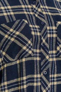 YOURS Curve Navy Blue Check Brushed Boyfriend Shirt -Outlet Stylo Wise Store 3bc7f316 1522 44 131660 Z scaled