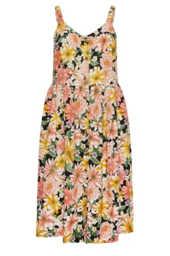 YOURS Curve Black Floral Button Strappy Sundress 10 YOURS Curve Black Floral Button Strappy Sundress -Outlet Stylo Wise Store 3c0f4456 4711 42 137396 X scaled