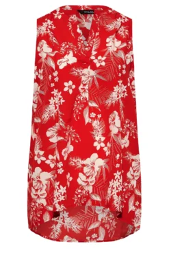 YOURS Curve Red Floral Pleat Detail Top -Outlet Stylo Wise Store 3d4ca062 4ce2 41 173961 X scaled