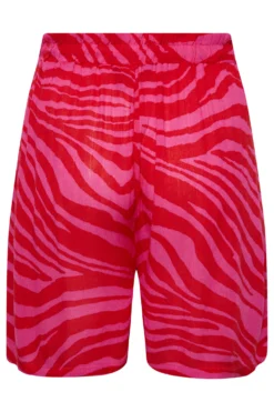 YOURS Curve Pink Animal Print Tassel Beach Shorts -Outlet Stylo Wise Store 3f6363f7 63c6 4e 150332 Y scaled