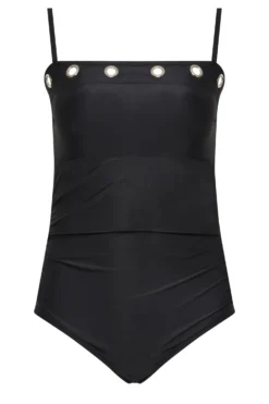 YOURS Curve Black Eyelet Detail Bandeau Tummy Control Swimsuit -Outlet Stylo Wise Store 401d7cd0 7aa4 4f 150277 X scaled