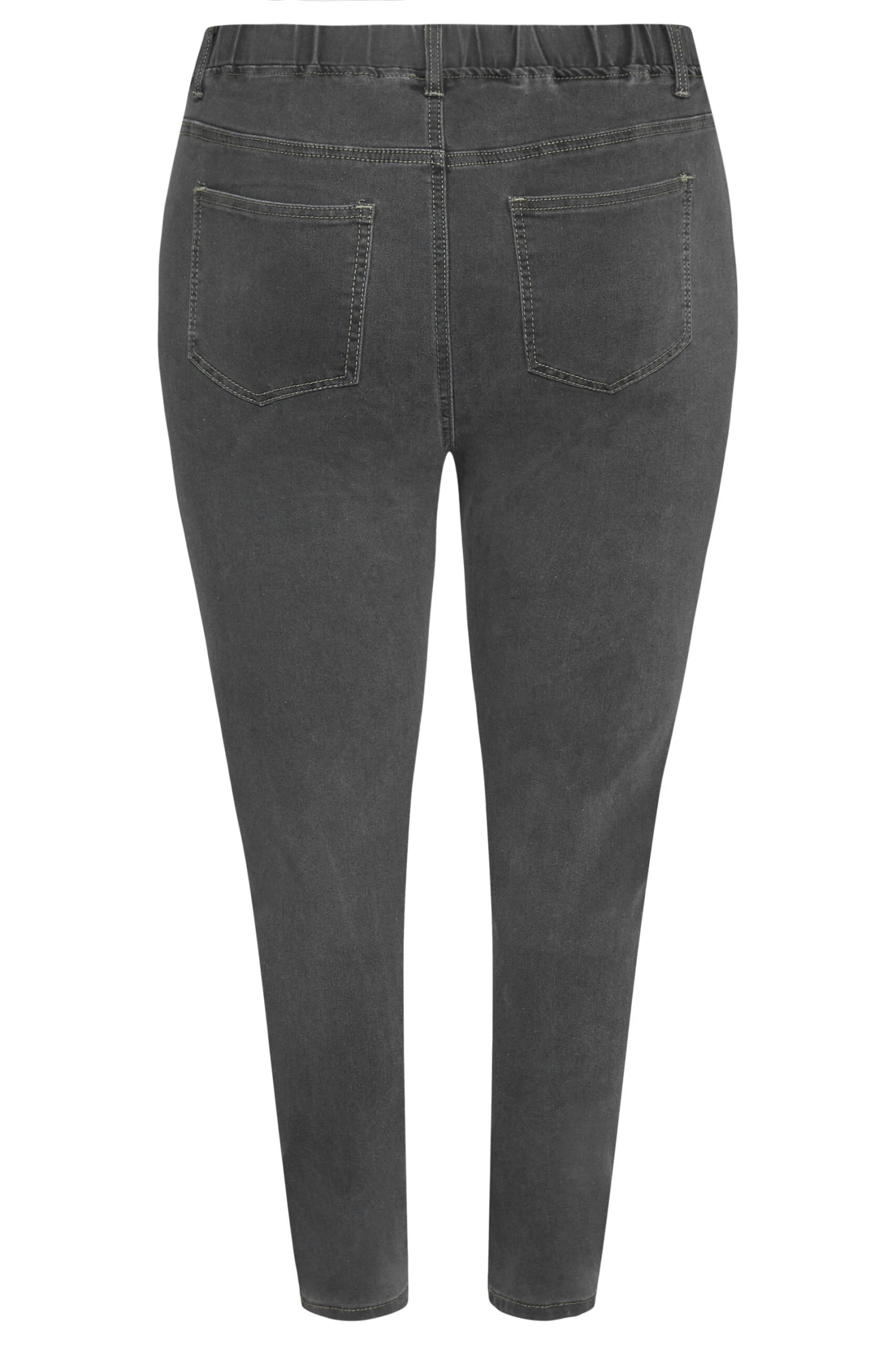 YOURS Curve Grey Stretch GRACE Jeggings 4 YOURS Curve Grey Stretch GRACE Jeggings - Image 4