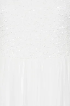 LUXE Curve White Sequin Hand Embellished Bridal Maxi Dress -Outlet Stylo Wise Store 4133a50f 12f5 40 161987 Z scaled