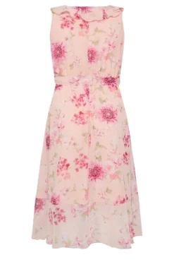 YOURS LONDON Curve Pink Floral Print Double Ruffle Wrap Dress -Outlet Stylo Wise Store 4358a319 3695 4c 162054 Y scaled