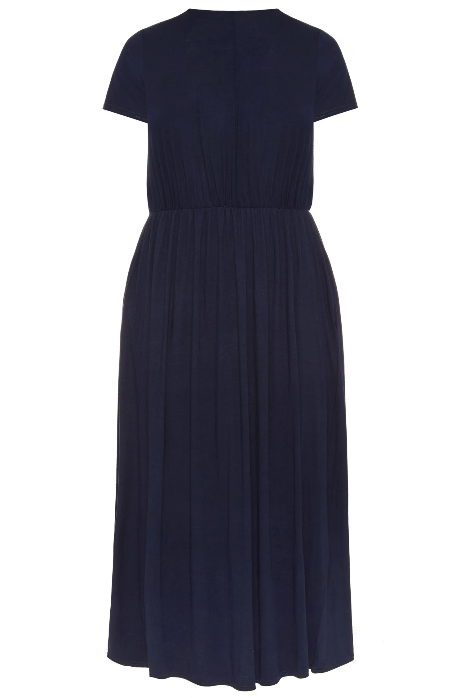 YOURS LONDON Curve Navy Blue Pocket Maxi Dress 5 YOURS LONDON Curve Navy Blue Pocket Maxi Dress - Image 5