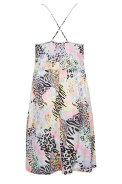 LIMITED COLLECTION Curve Pink Mixed Print Ring Front Midi Dress -Outlet Stylo Wise Store 43dbf643 e7a8 43 215708 Y scaled
