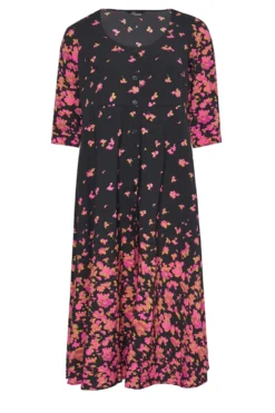 LIMITED COLLECTION Curve Black & Pink Floral Tea Dress -Outlet Stylo Wise Store 43f75873 3bf9 43 214816 X scaled