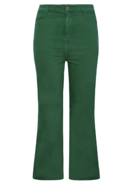 YOURS Curve Green Stretch Wide Leg Jeans -Outlet Stylo Wise Store 45374773 e6d9 48 143024 XR scaled
