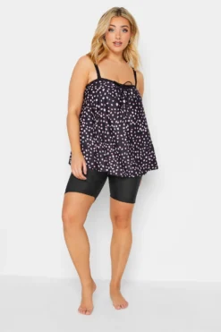 YOURS Curve Black Spot Print Tankini Top -Outlet Stylo Wise Store 4544deec fa9c 49 150313 F scaled