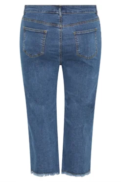 YOURS Curve Blue Stretch Cropped Jeans -Outlet Stylo Wise Store 46d50213 9edc 44 142917 BK scaled