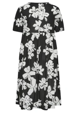 LIMITED COLLECTION Curve Black Floral Print Midaxi Smock Dress -Outlet Stylo Wise Store 48992067 a5c8 40 215725 Y scaled