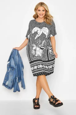 YOURS Curve Black Aztec Border Print Dress 11 YOURS Curve Black Aztec Border Print Dress -Outlet Stylo Wise Store 4901bffa 7b2d 48 301058 A scaled