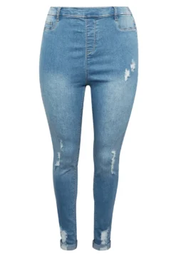 YOURS Curve Light Blue Ripped GRACE Jeggings -Outlet Stylo Wise Store 49045466 f646 45 143268 X scaled
