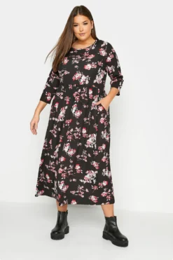 YOURS Curve Black Floral Print Pocket Dress 11 YOURS Curve Black Floral Print Pocket Dress -Outlet Stylo Wise Store 4c2b19a9 1df4 4f 300304 A scaled