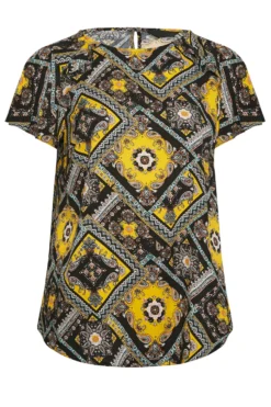 YOURS Curve Black Paisley Print Frill Blouse 10 YOURS Curve Black Paisley Print Frill Blouse -Outlet Stylo Wise Store 4f734001 8671 44 174271 X scaled