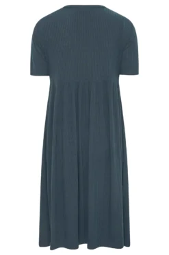 LIMITED COLLECTION Curve Navy Blue Ribbed Peplum Midi Dress 11 LIMITED COLLECTION Curve Navy Blue Ribbed Peplum Midi Dress -Outlet Stylo Wise Store 4fa877f8 cec5 45 214246 bk scaled