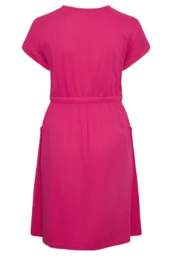 YOURS Curve Pink Tie Waist Mini Dress -Outlet Stylo Wise Store 4fba4a10 a942 43 137304 Y scaled