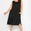 LIMITED COLLECTION Curve Black Pocket Tunic Dress