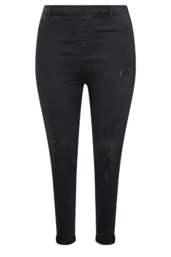 YOURS Curve Black Ripped GRACE Jeggings -Outlet Stylo Wise Store 508101f0 f638 45 143269 X scaled