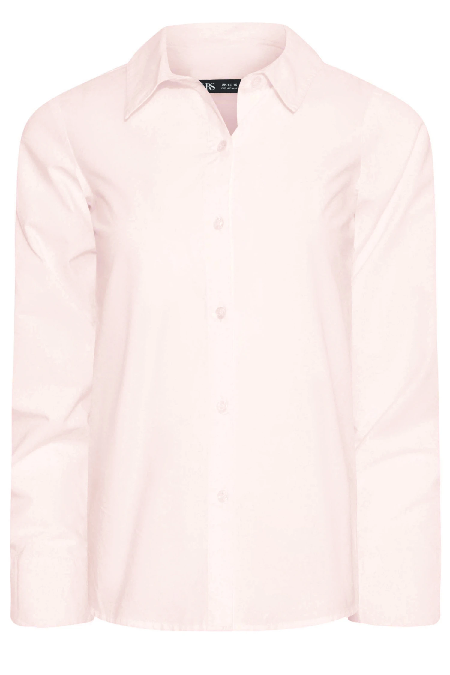 YOURS PETITE Curve Pink Fitted Cotton Shirt 5 YOURS PETITE Curve Pink Fitted Cotton Shirt - Image 5