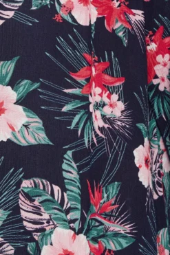 YOURS Curve Navy Blue Tropical Print Crochet Back Kimono -Outlet Stylo Wise Store 52e9ca72 a12d 4a 131823 z scaled