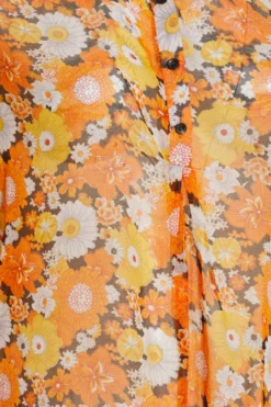 YOURS Curve Orange Floral Batwing Blouse -Outlet Stylo Wise Store 53725431 8d80 48 173975 Z scaled