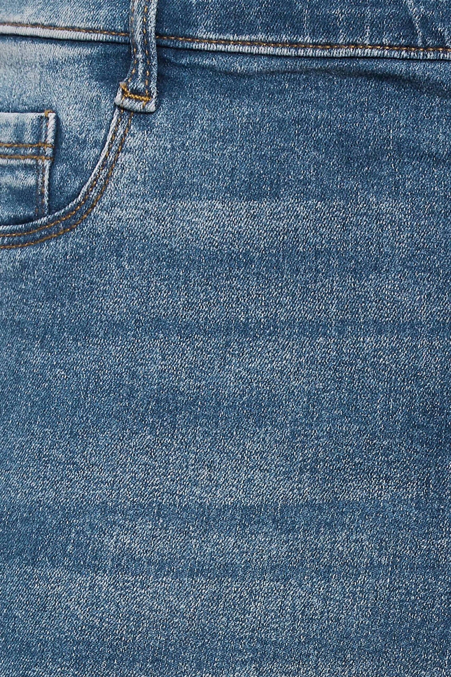 YOURS Curve Dark Blue Cropped GRACE Jeggings 2 YOURS Curve Dark Blue Cropped GRACE Jeggings - Image 2