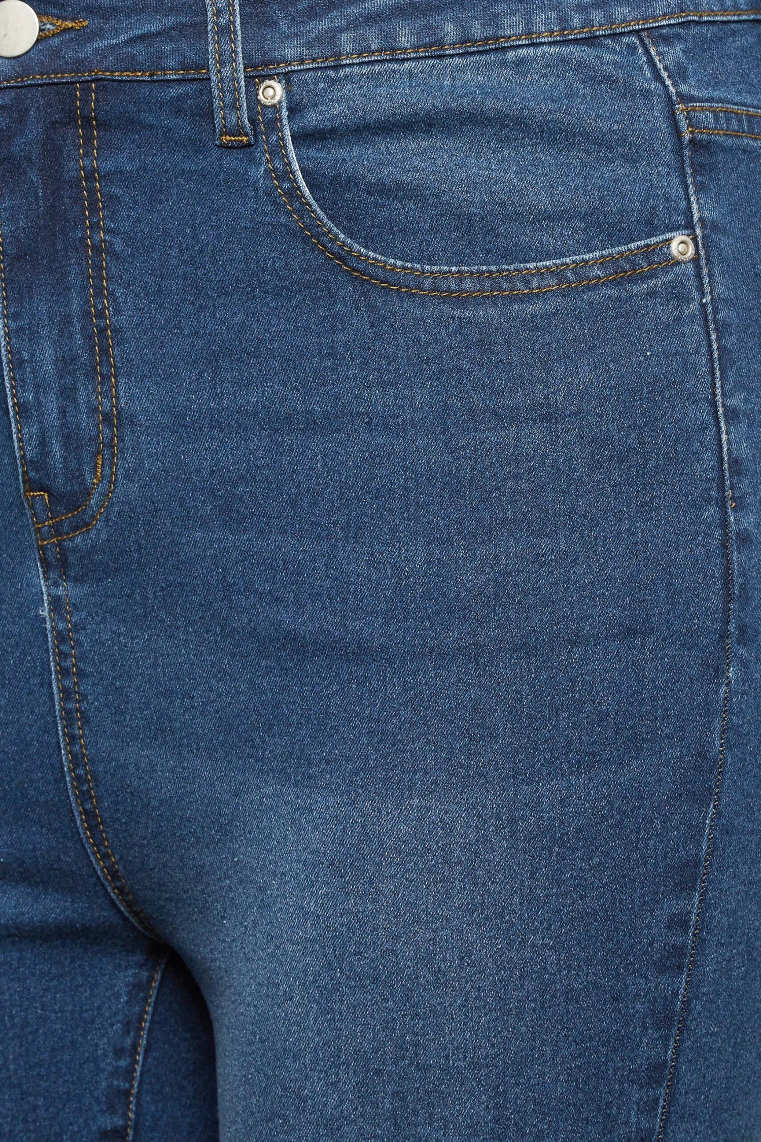 YOURS Curve Indigo Blue Rip & Repair Skinny Stretch AVA Jeans 4 YOURS Curve Indigo Blue Rip & Repair Skinny Stretch AVA Jeans - Image 4