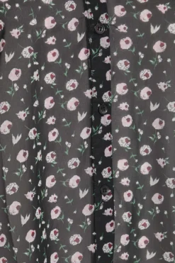 YOURS Curve Black Floral Chiffon Grown On Sleeve Shirt -Outlet Stylo Wise Store 558d34e2 12b3 46 173911 Z scaled