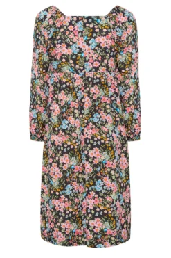 LIMITED COLLECTION Curve Black Floral Balloon Sleeve Midi Dress 11 LIMITED COLLECTION Curve Black Floral Balloon Sleeve Midi Dress -Outlet Stylo Wise Store 55b1634c 78d3 4e 214909 Y scaled