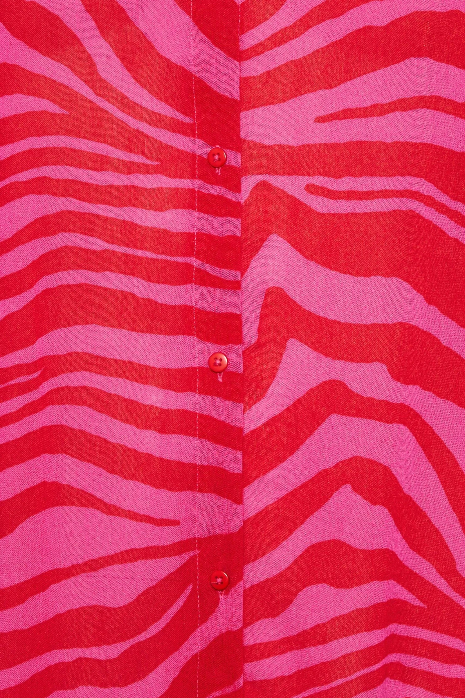 YOURS Curve Pink Animal Print Crinkle Beach Shirt 5 YOURS Curve Pink Animal Print Crinkle Beach Shirt - Image 5